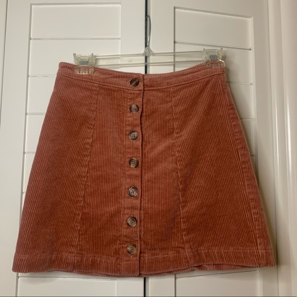 FOREVER 21 dusty rose corduroy skirt - Picture 1 of 2